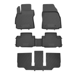 Mazda 5 Floor Mats - Omac - Rubber TPE - Black - 2012-2015 Mazda 5 Floor Mats - Omac - Rubber TPE - Black - 2012-2015
